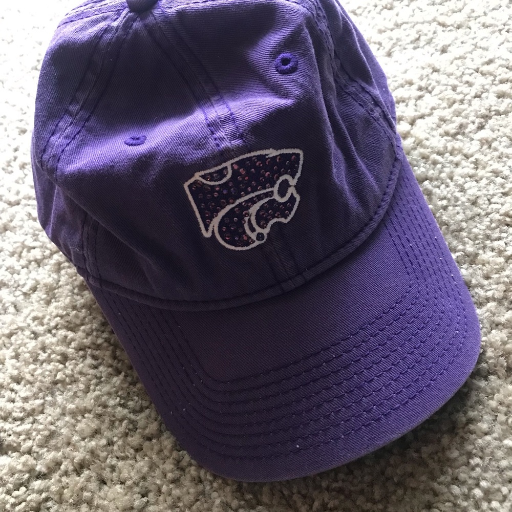 Kansas State Sparkly Faded Baseball Hat
